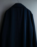 Vintage super long dark blue trench coat