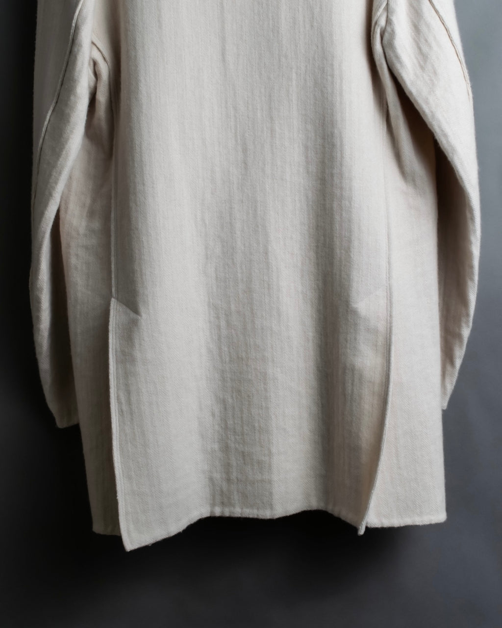 "SOWER" cashmere cotton double breasted tailored jacket