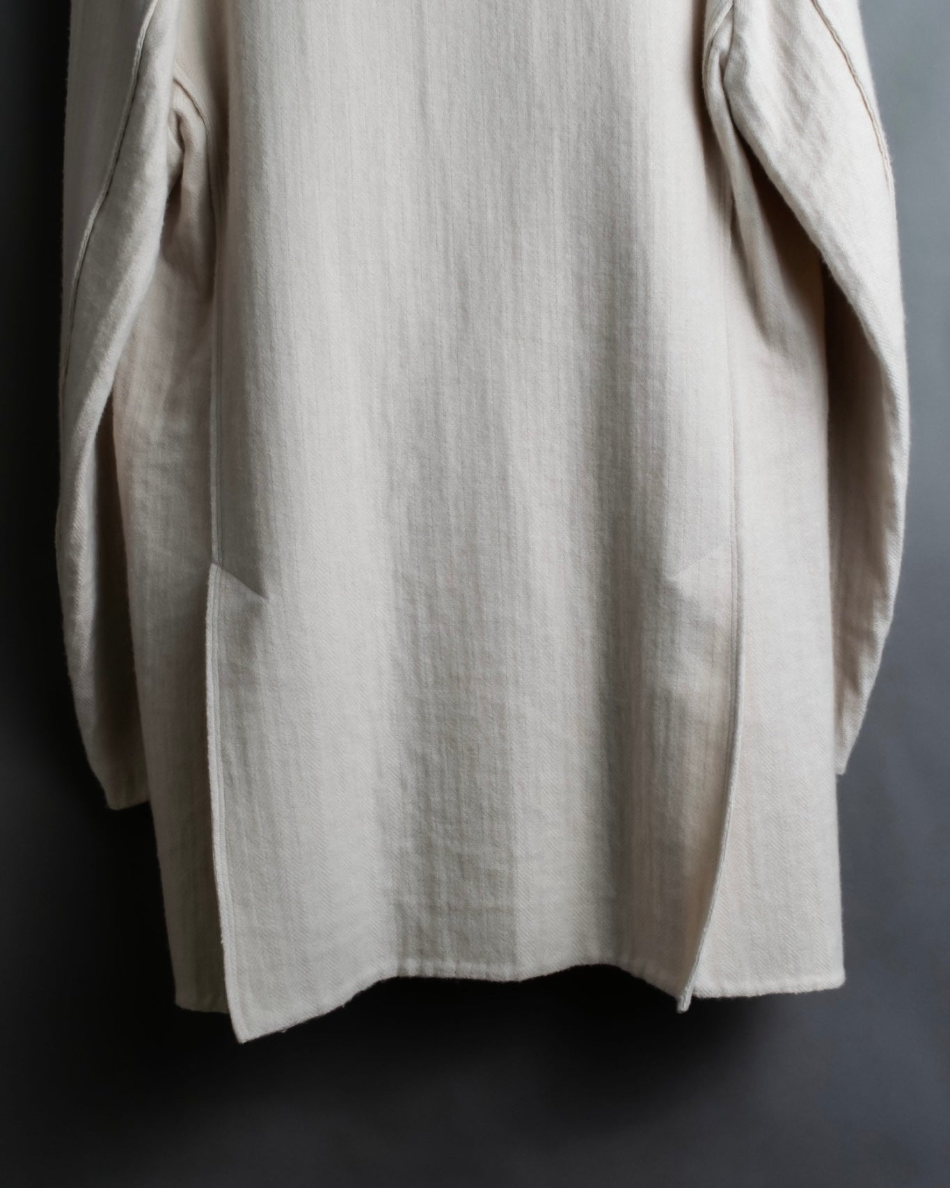 "SOWER" cashmere cotton double breasted tailored jacket