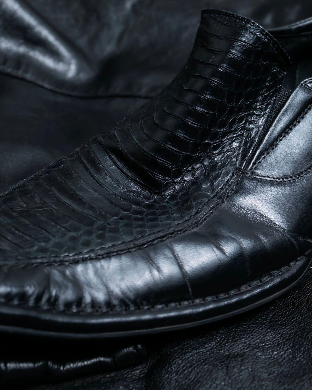 Vintage python leather dress shoes