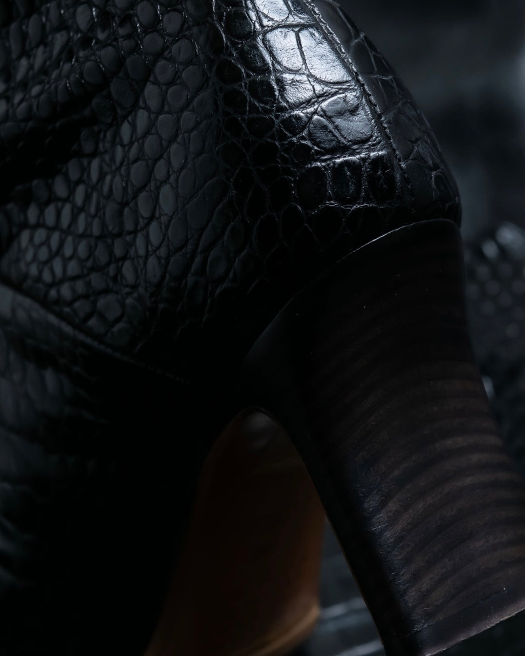 "Maison Martin Margiela" high quality crocodile leather long boots