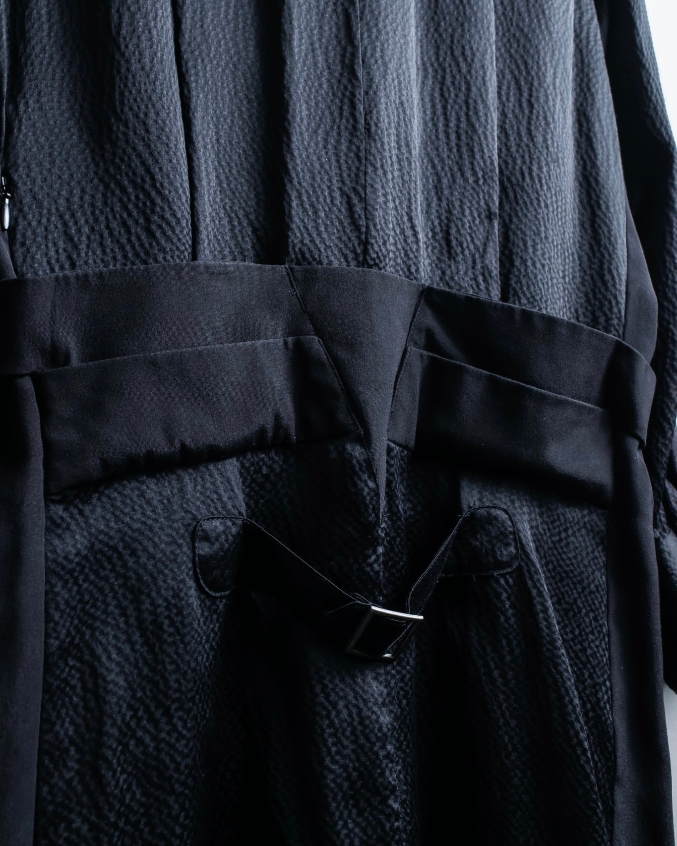 "BALENCIAGA" Trench design silk dress