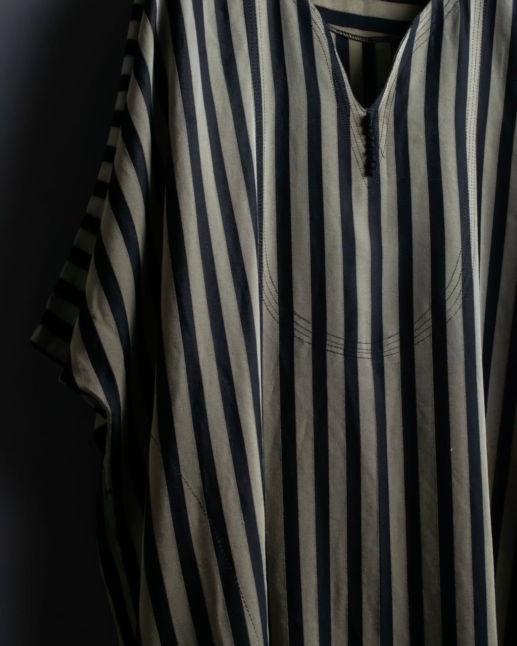 vintage striped super long dress