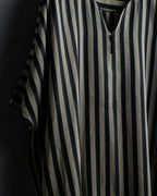 vintage striped super long dress