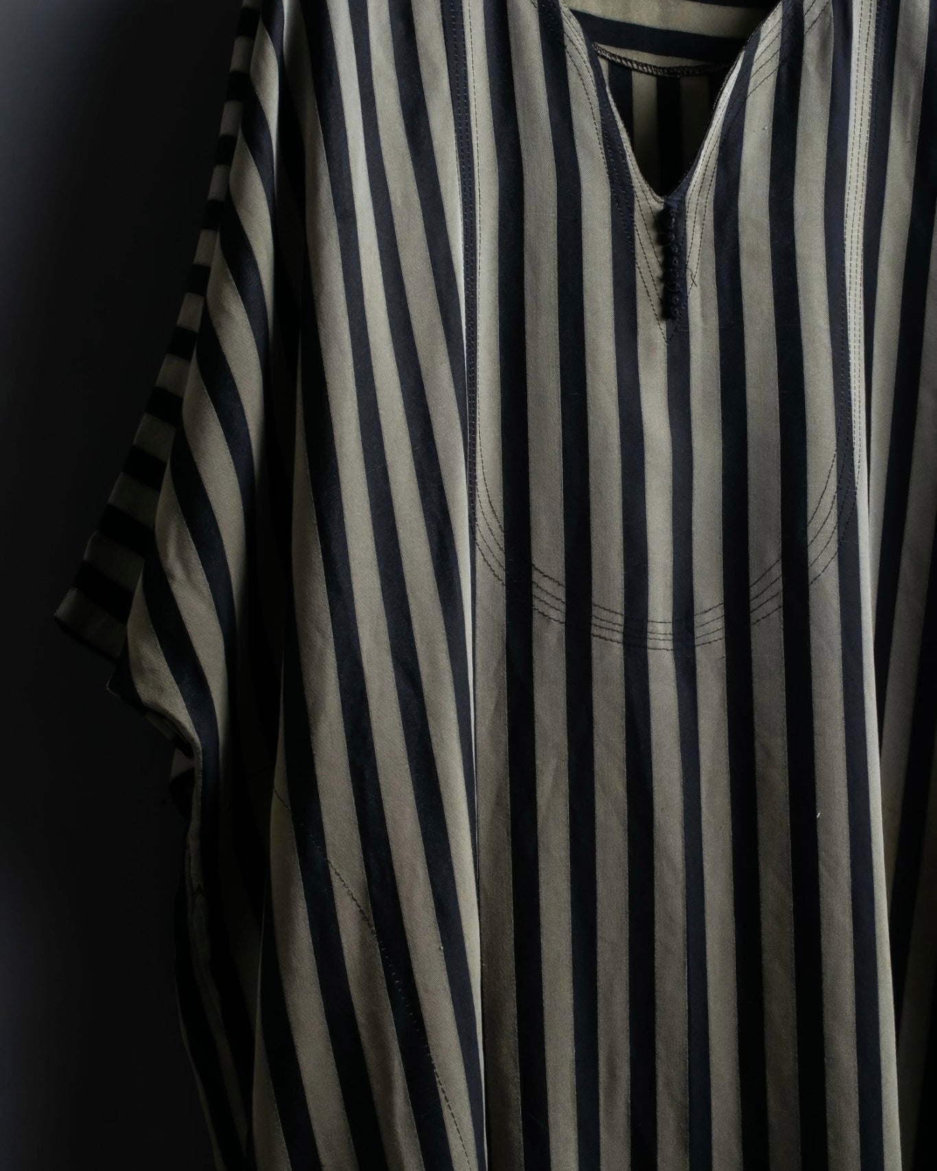 vintage striped super long dress