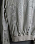 "Dolce & Gabbana" Leather mesh off-white blouson