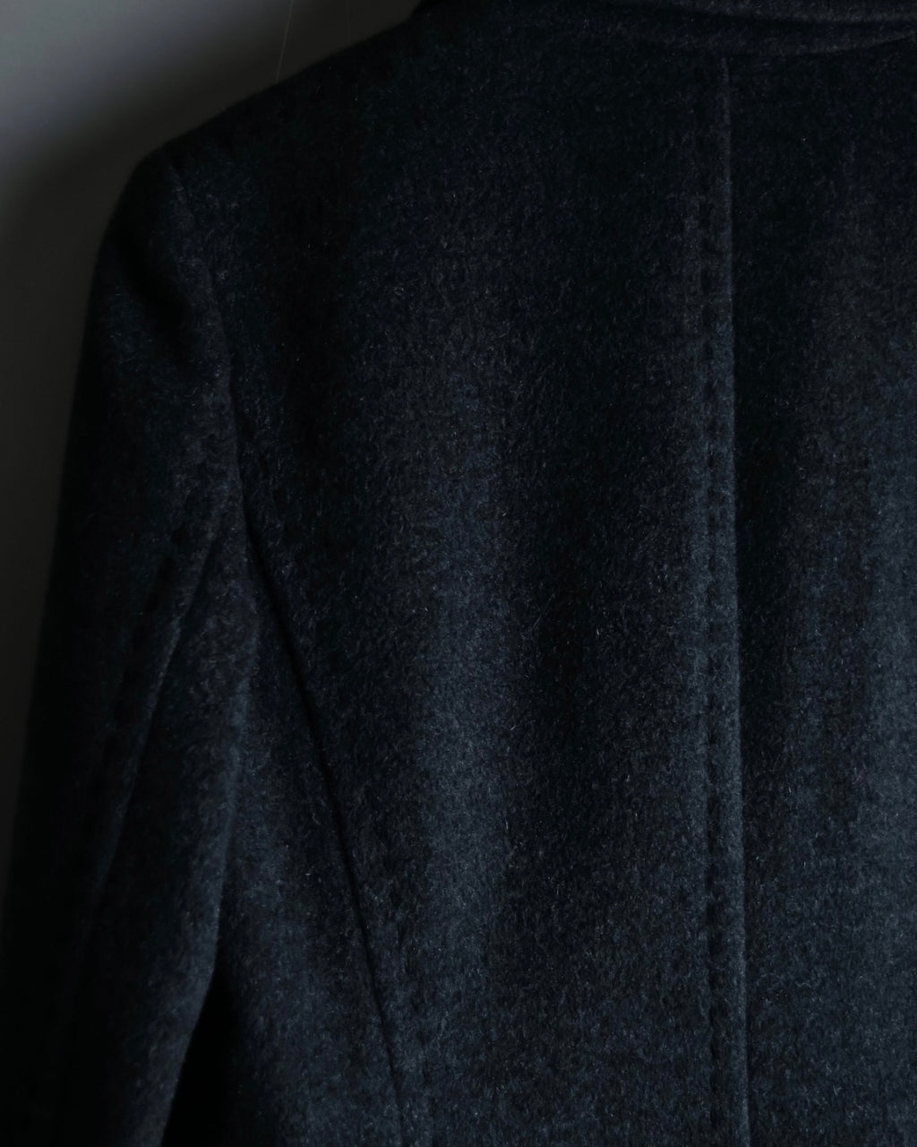 "LANVIN" 100% Cashmere Walnut Button Chester Coat