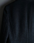 "LANVIN" 100% Cashmere Walnut Button Chester Coat