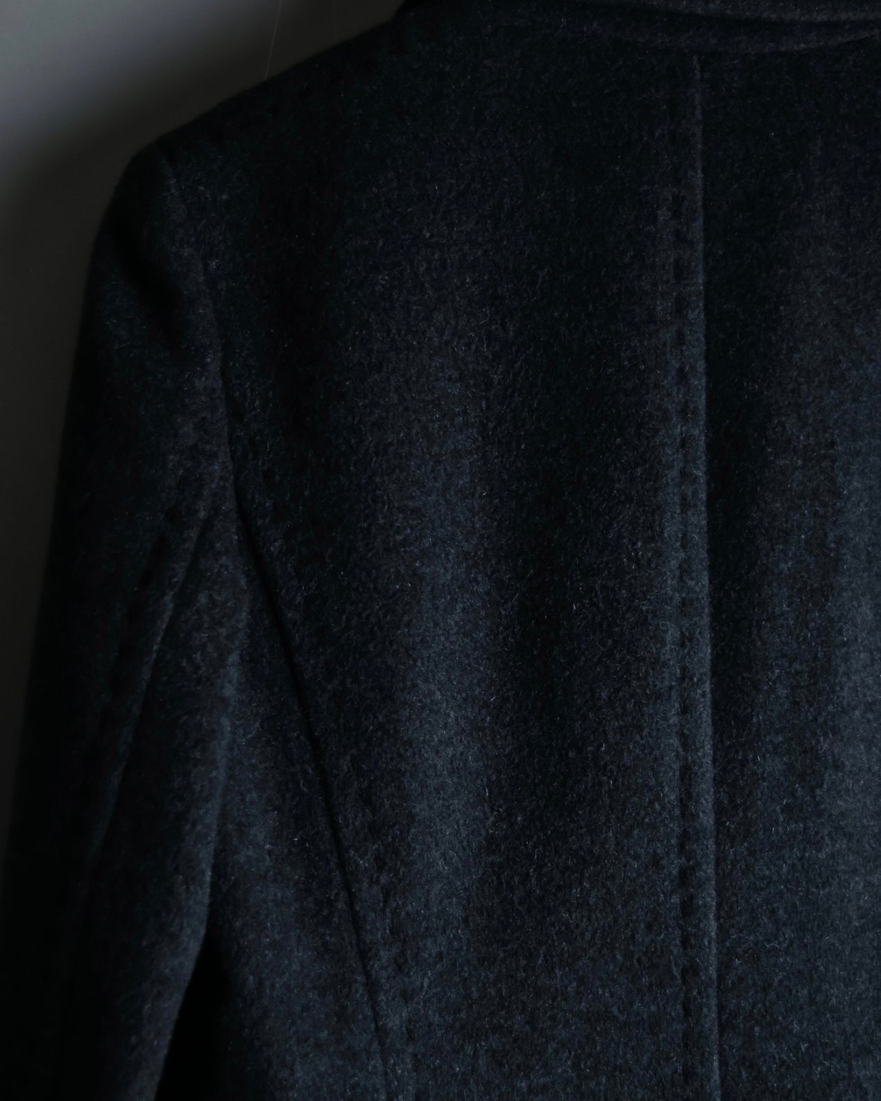 "LANVIN" 100% Cashmere Walnut Button Chester Coat