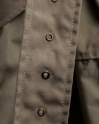 "SEEALL" patchwork designed maxi trench coat