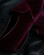 "HERMES" Velvet dress indoor shoes