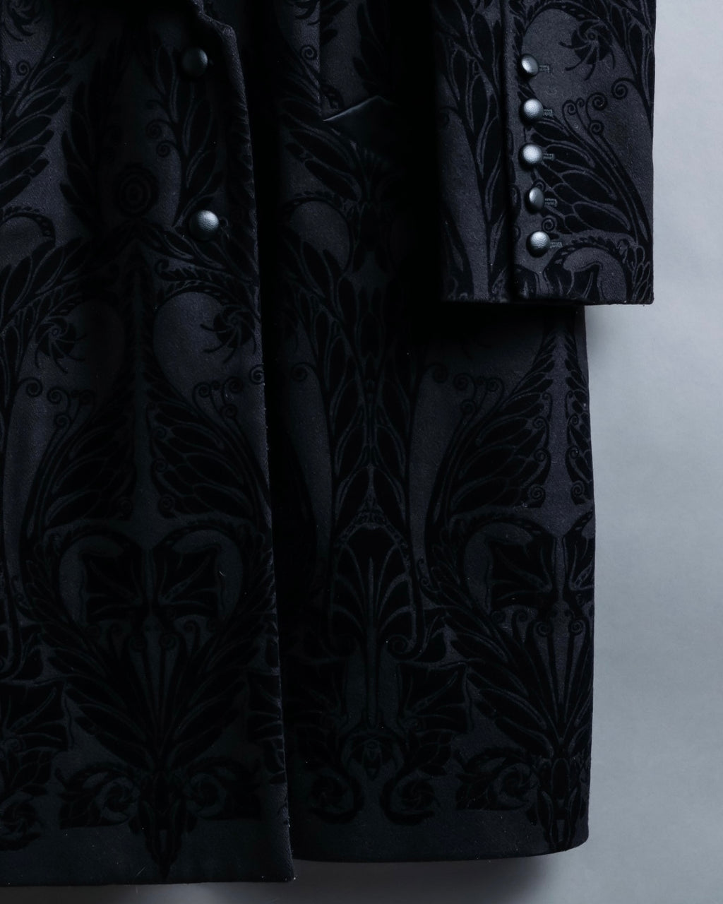 "Just Cavalli" Botanical tattooed wool coat