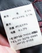 "KANSAI YAMAMOTO" Grey hidden check three-piece set up