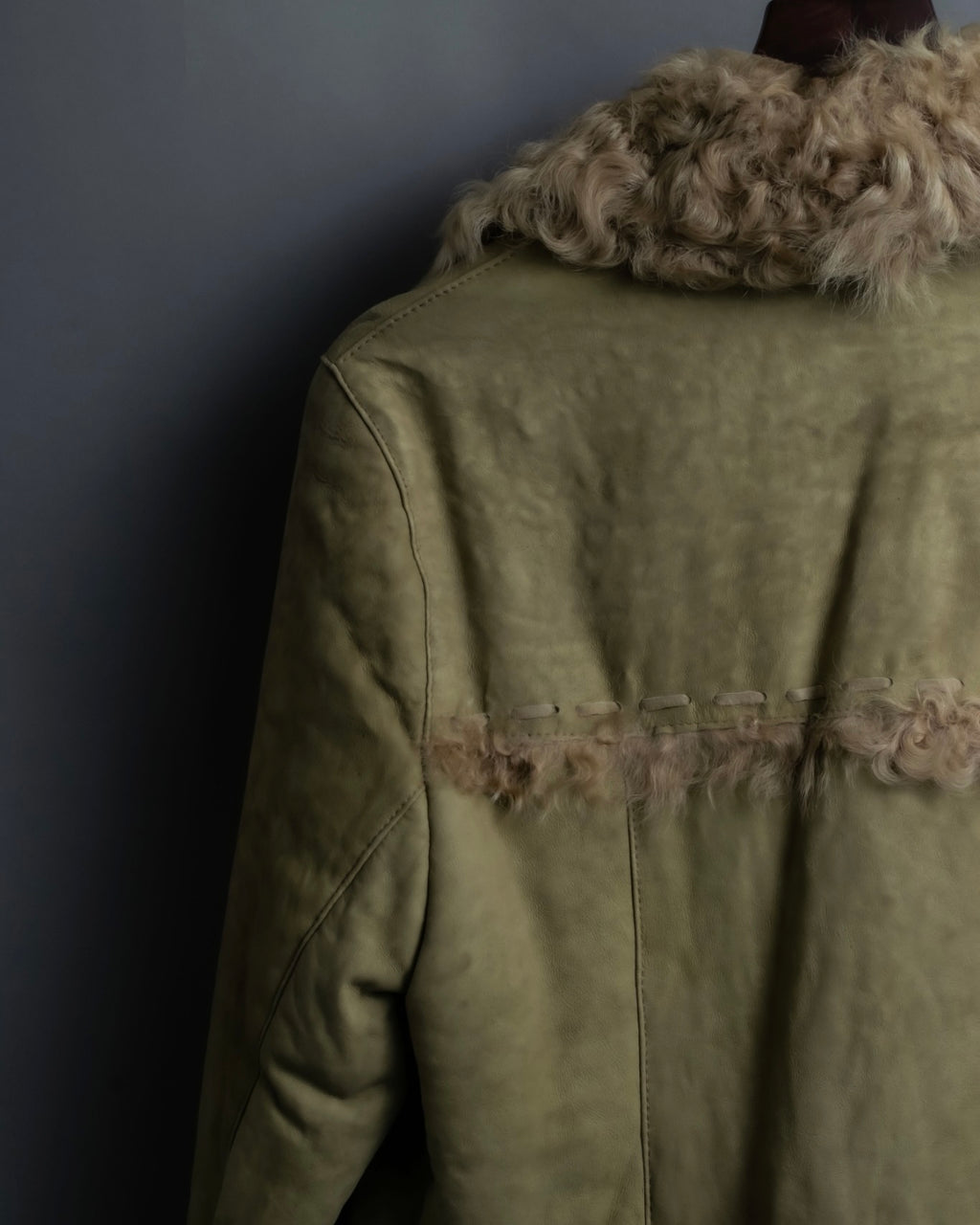 Vintage kargan lamb suede combination jacket