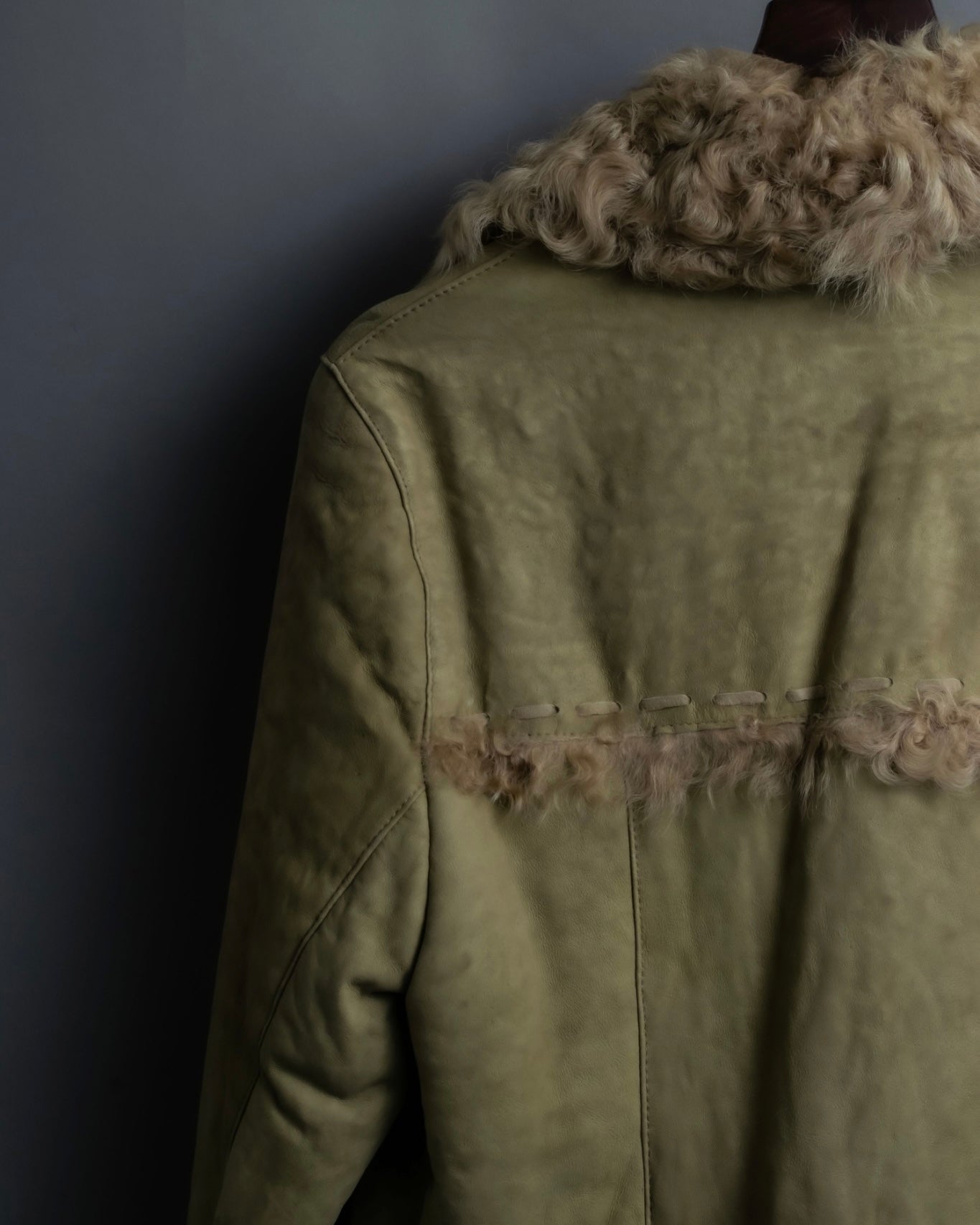 Vintage kargan lamb suede combination jacket