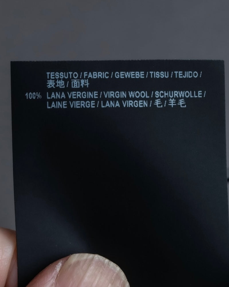 “BALENCIAGA  18AW” Virgin wool  plaid wrapped skirt