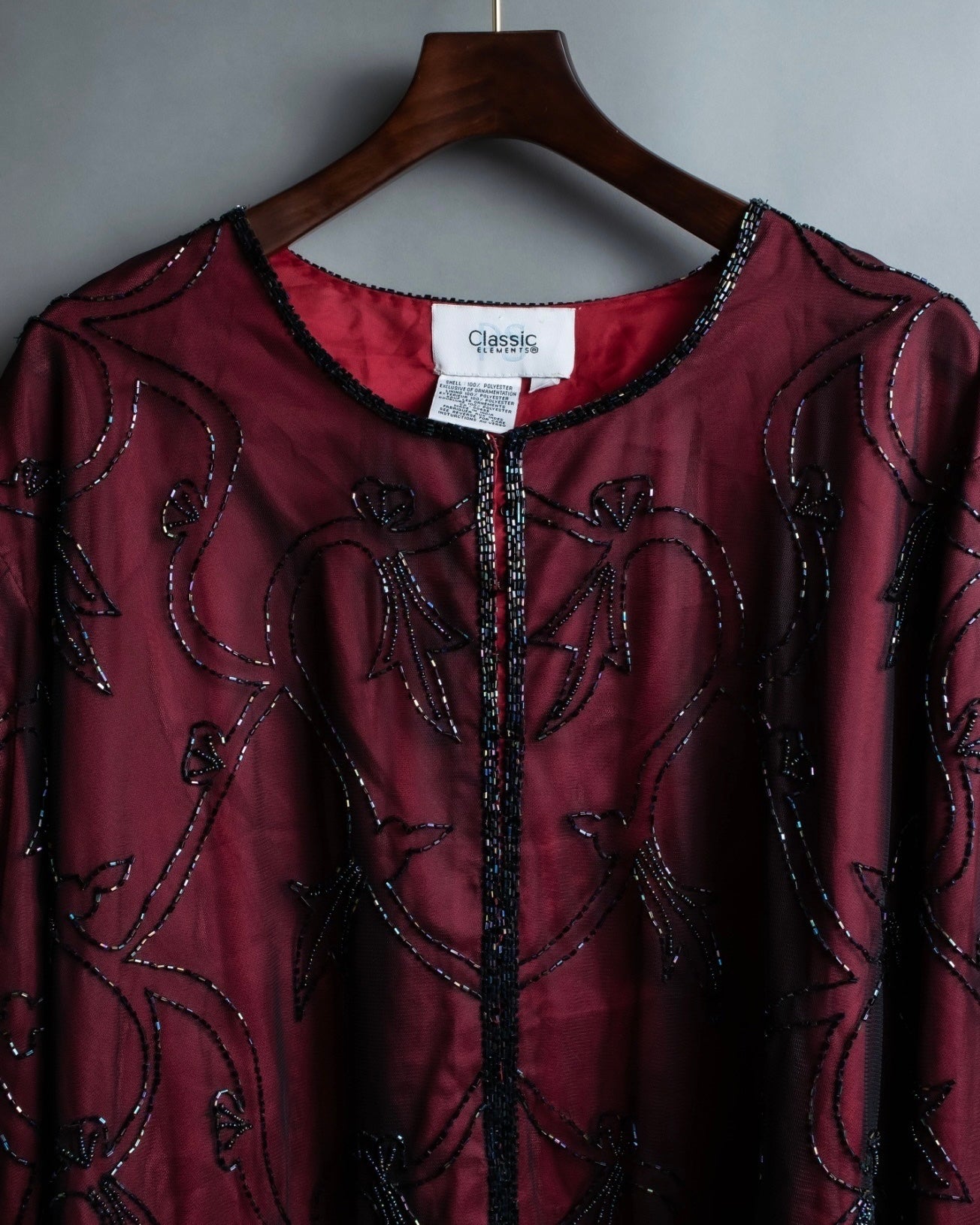 Sheer Layered Bijou Jacket