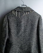 "Yohji Yamamoto +NOIR" Frill smoking jacket