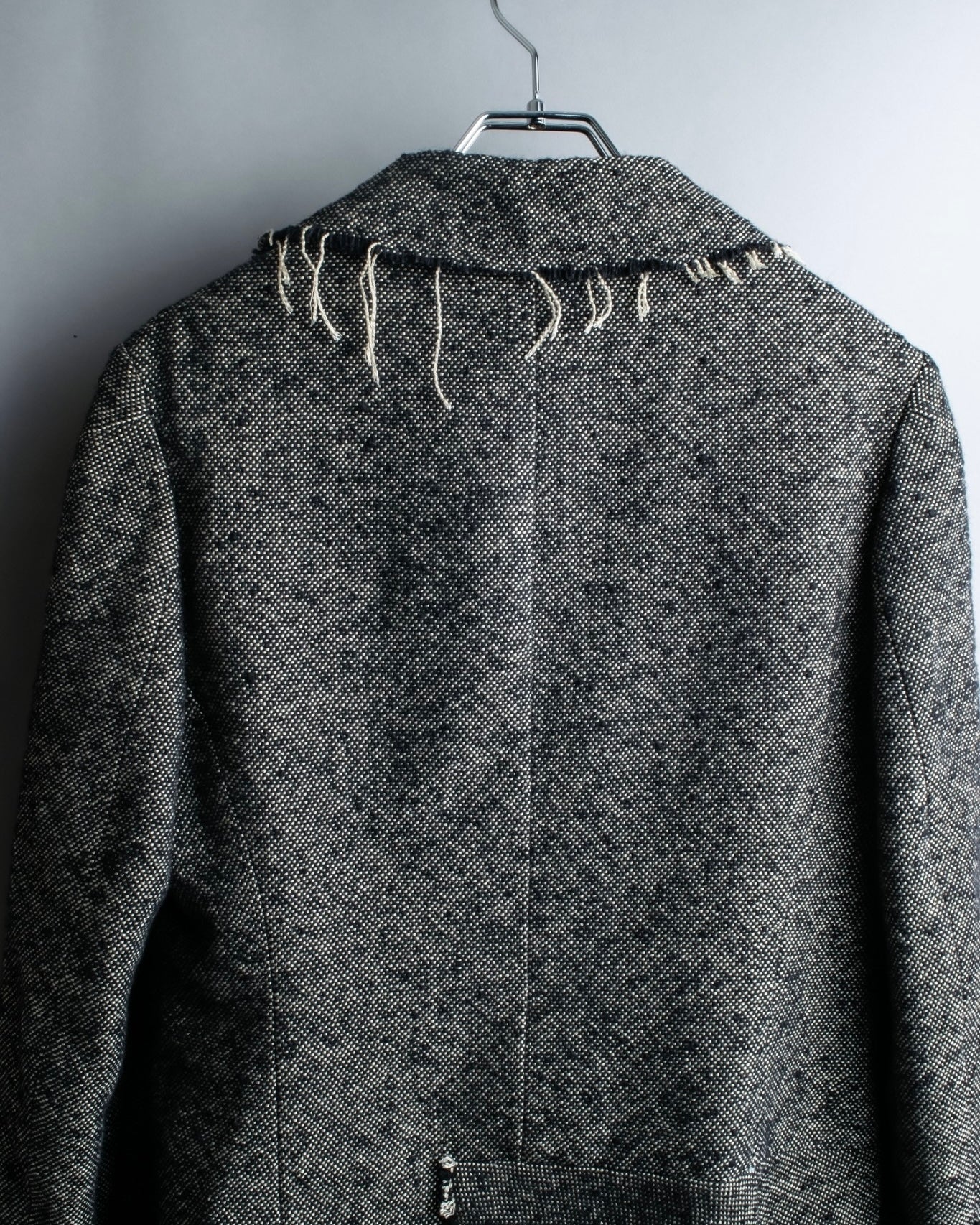 "Yohji Yamamoto +NOIR" Frill smoking jacket