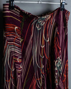 "KENZO" Art pattern skirt spider lily