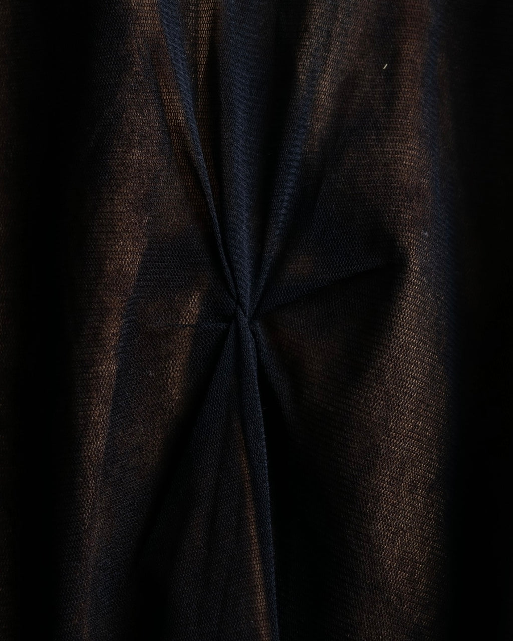 90's Italian sheer layered gathered knit