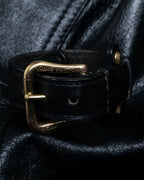 "Louis Vuitton" Belt motif leather bangle