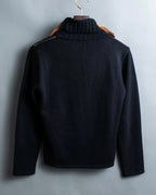 90's Italian sheer layered gathered knit