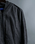 "JUNYA WATANABE" Cotton Herringbone Hoodie Jacket