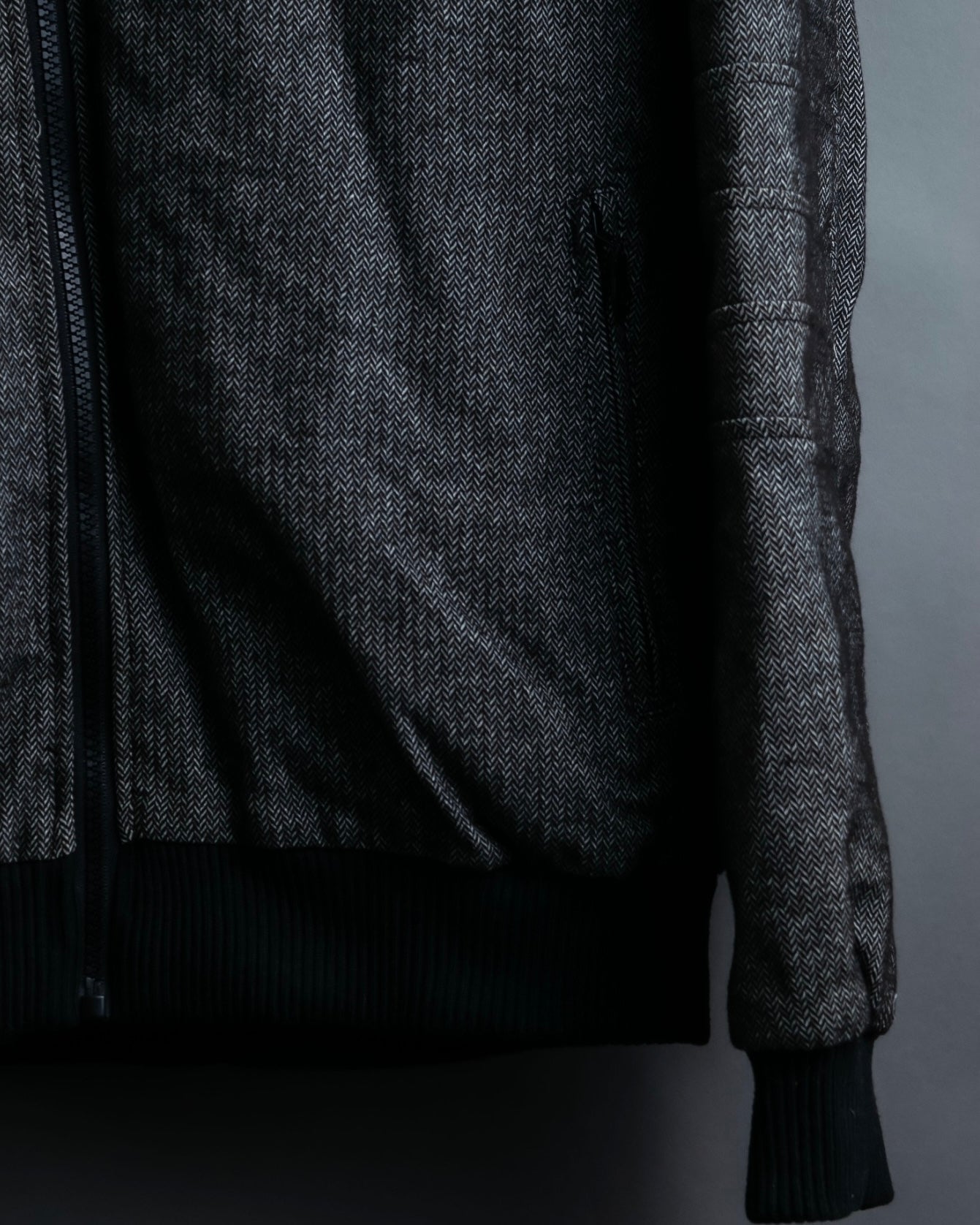 "JUNYA WATANABE" Cotton Herringbone Hoodie Jacket