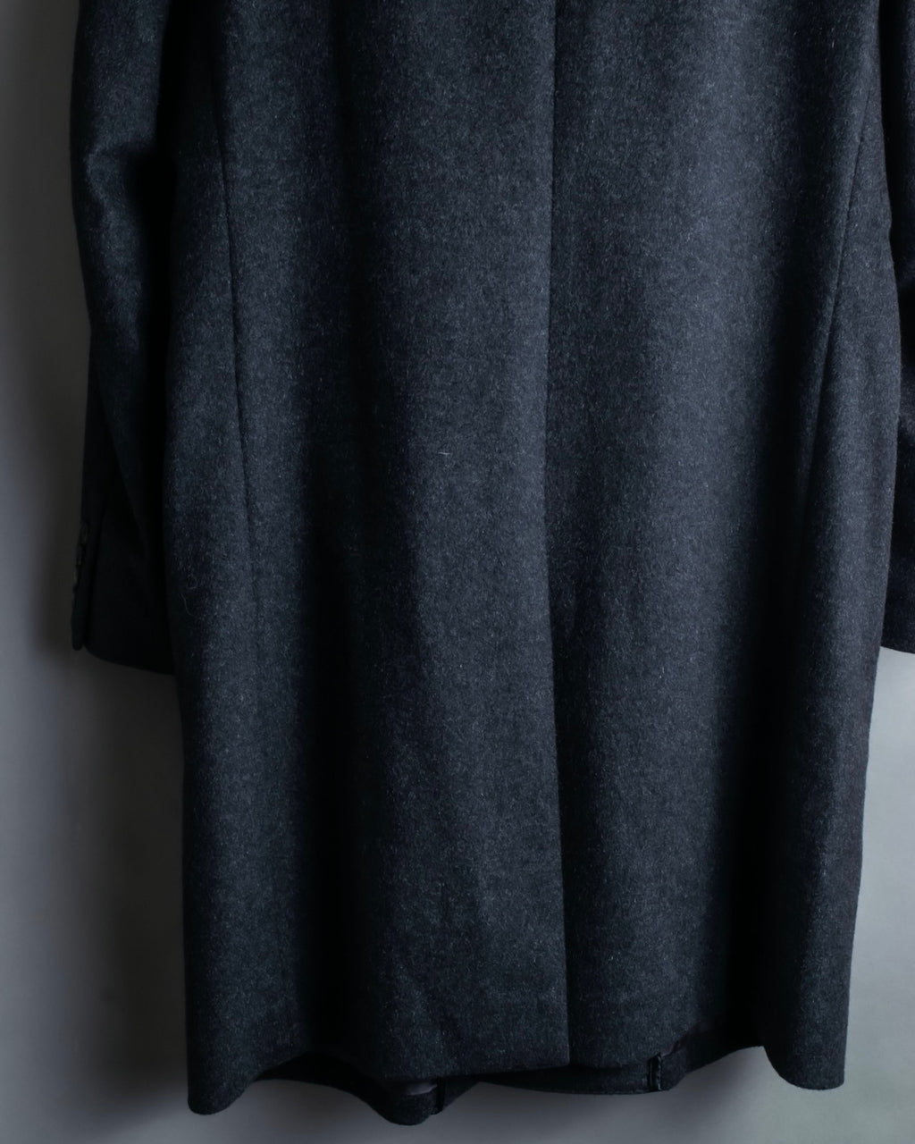 "VERSACE" fly-front double-breasted wool coat