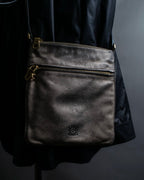“LOEWE” anagram designed silver shoulder bag