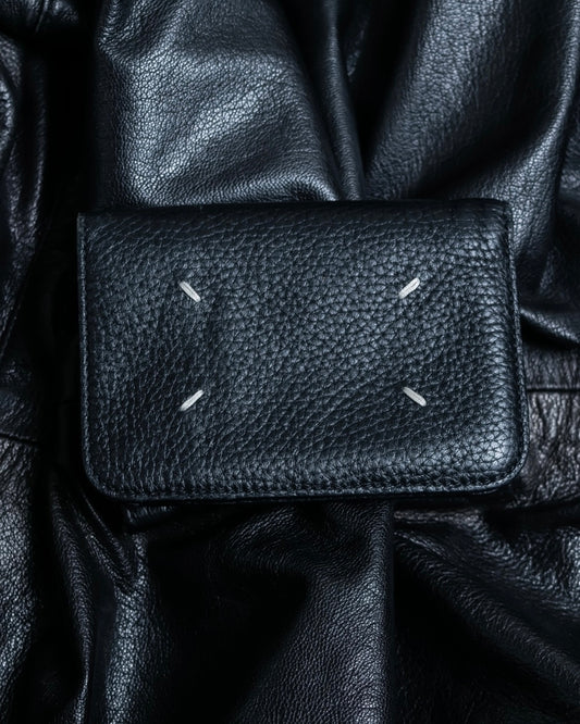 "Maison Margiela" stitched leather wallet