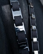 "Salvatore Ferragamo" iron chain shoulder bag