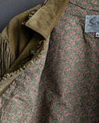 Vintage suede fringe jacket