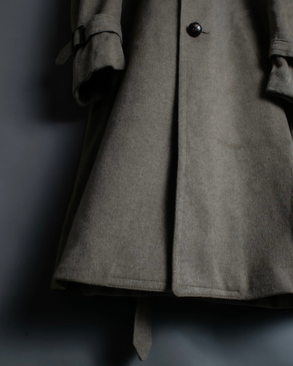 "ALPACUNA" 70's Pure wool beautiful trench coat