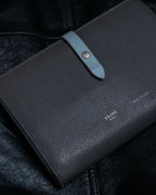 "CELINE" Strap large multi-function leather long wallet