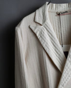 "SOWER" cashmere cotton double breasted tailored jacket