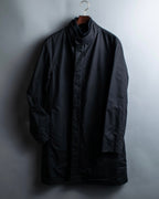 "GUCCI" Fly front knit layered double zip long coat