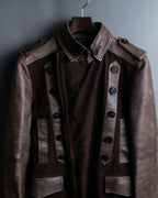 00's dal zip napoleon leather jacket