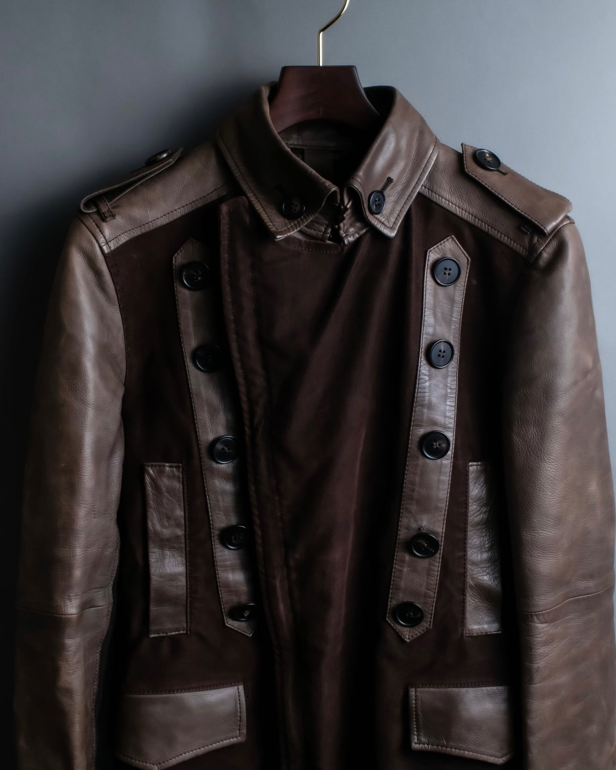 00's dal zip napoleon leather jacket