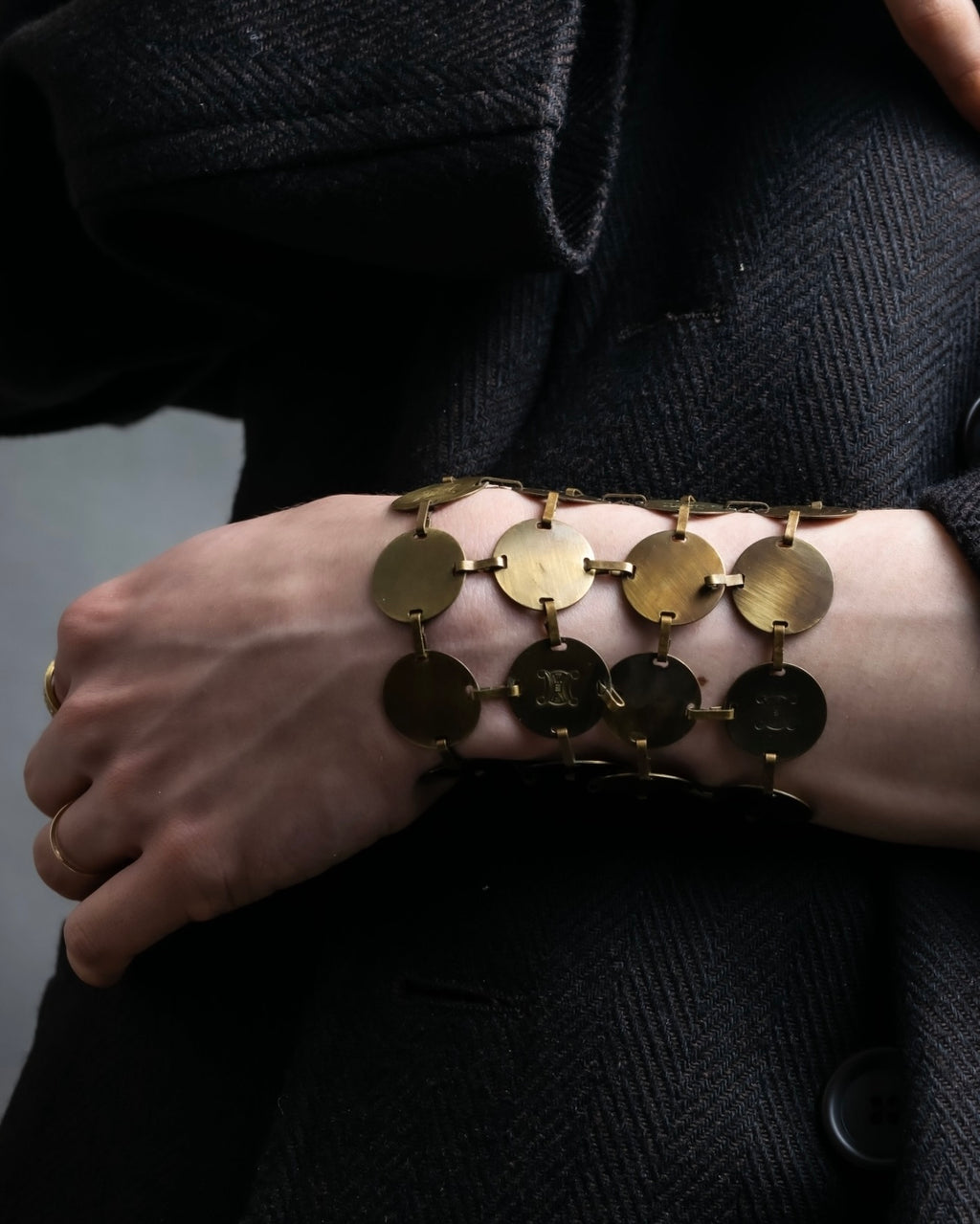 "CELINE" Round metal antique bracelet