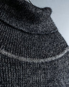"VERSUS" Mohair blend lana wool high neck design knit