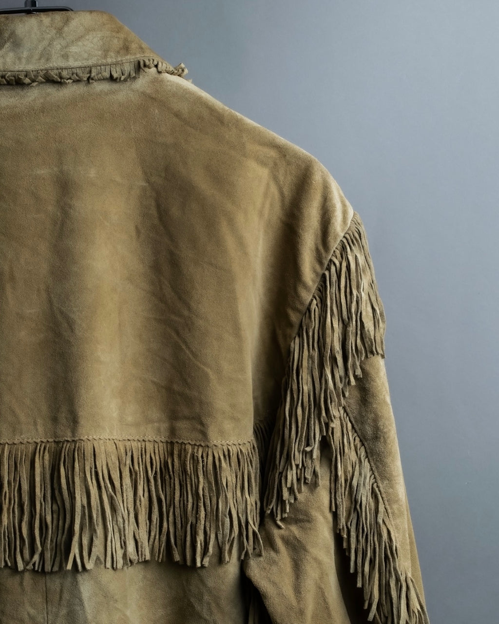 Vintage suede fringe jacket
