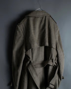 "ALPACUNA" 70's Pure wool beautiful trench coat