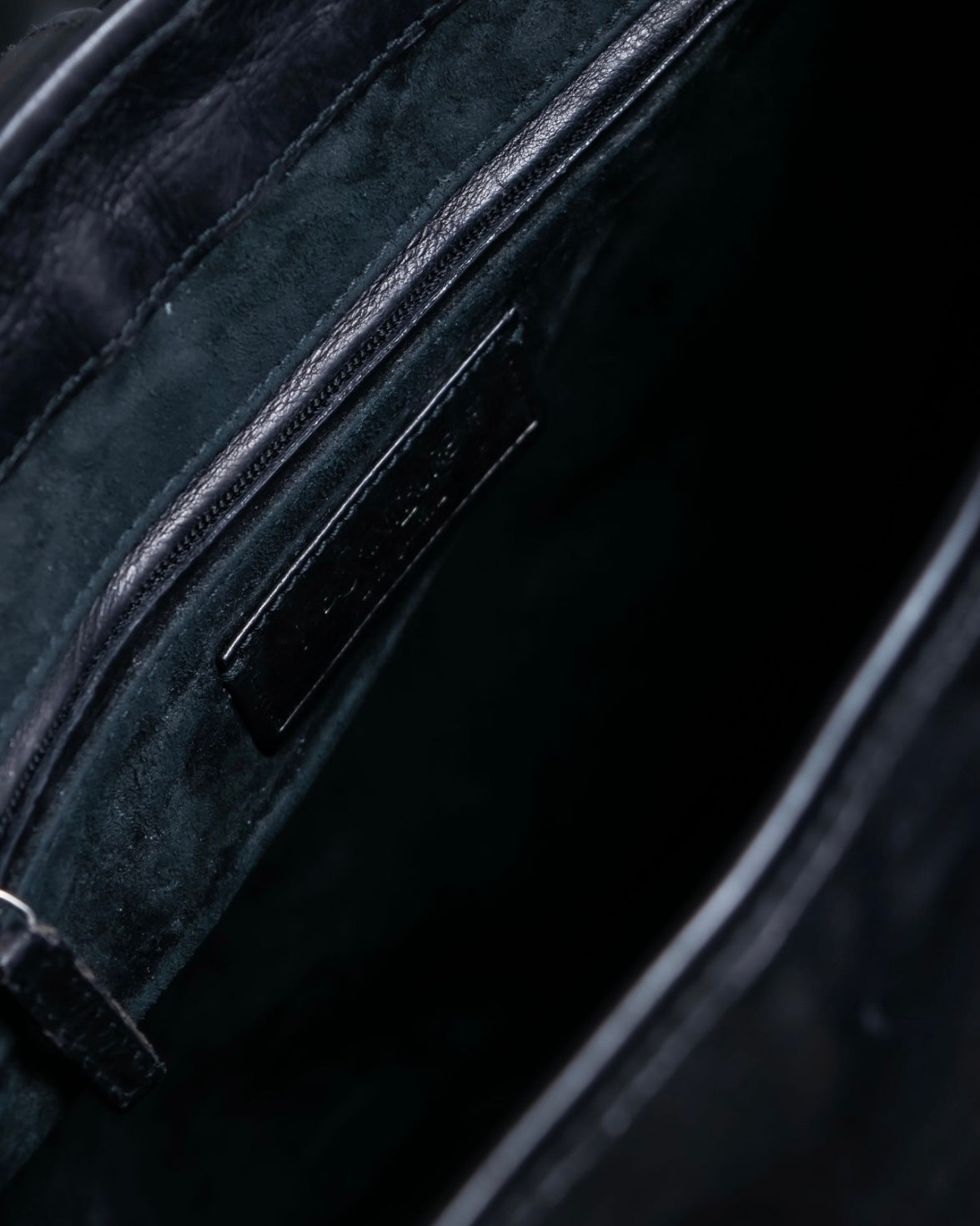 "YSL" Leather belt detail shoulder bag