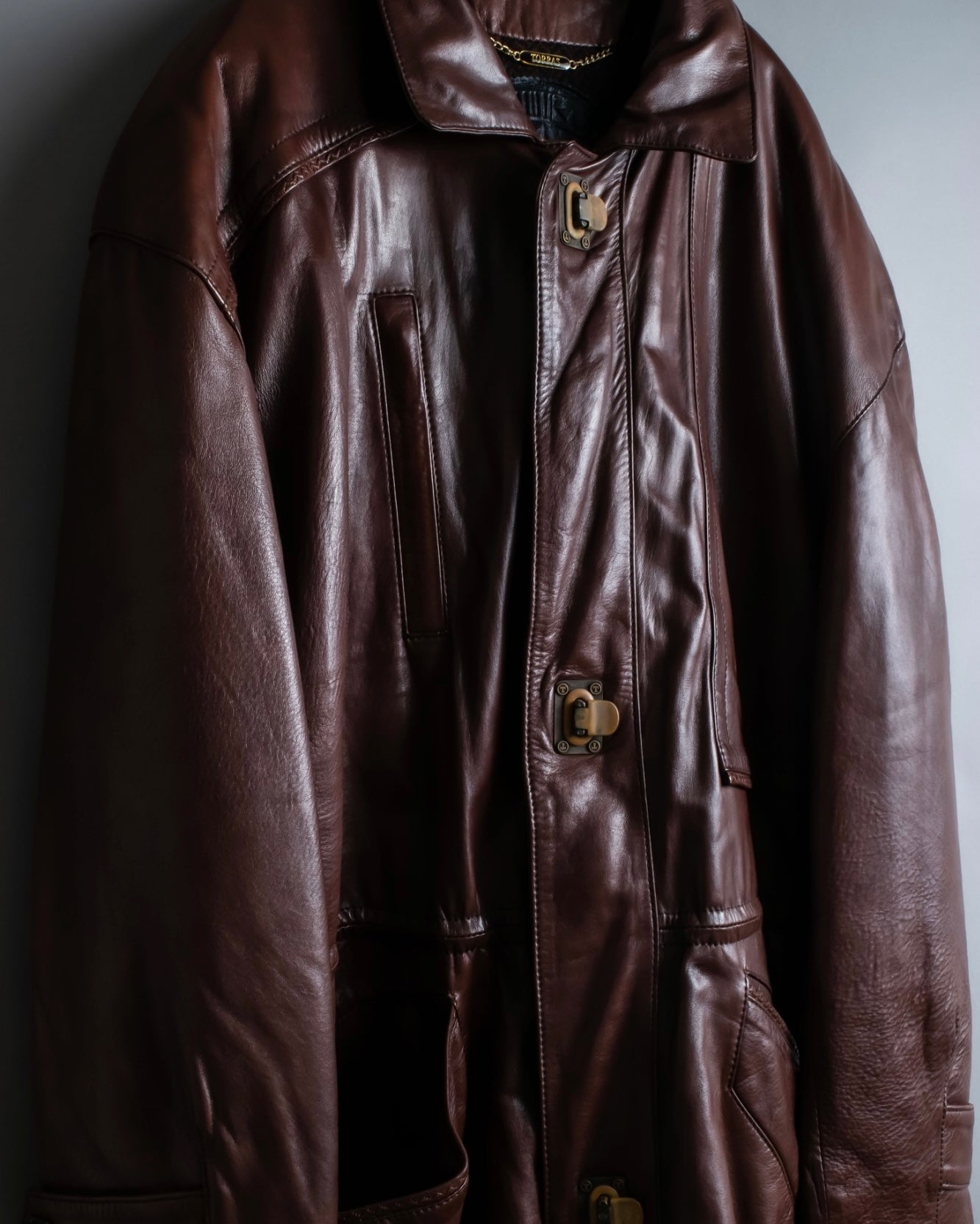 Vintage super oversized leather coat