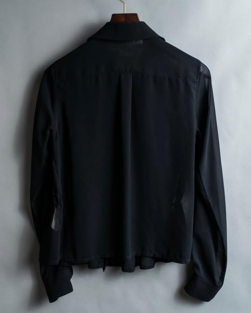 "COMME des GARÇONS" ruched sheer shirt