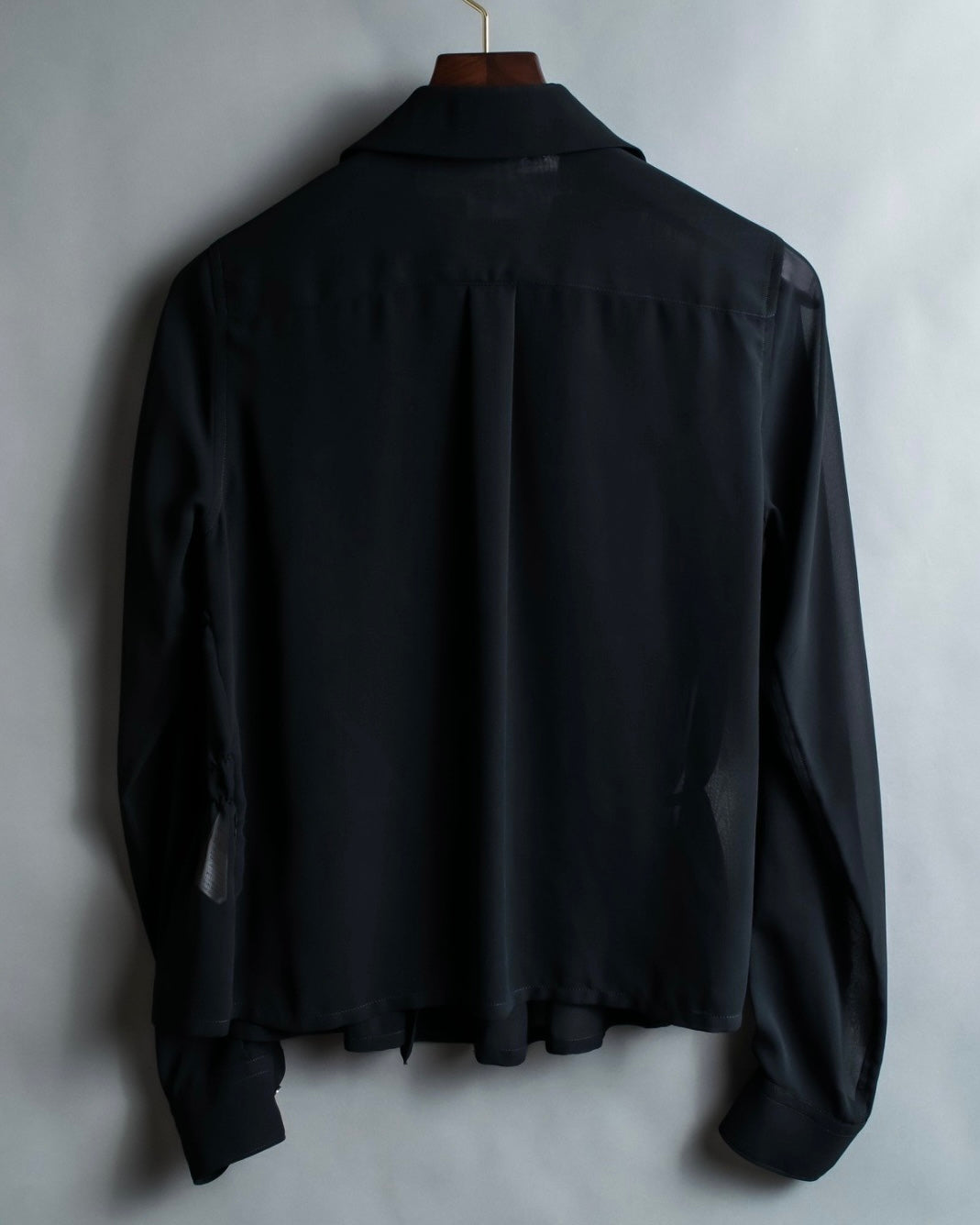 "COMME des GARÇONS" ruched sheer shirt