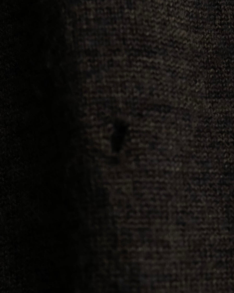 "COMME des GARCONS HOMME PLUS (1997-98's )" Spiral print design dark brown knit