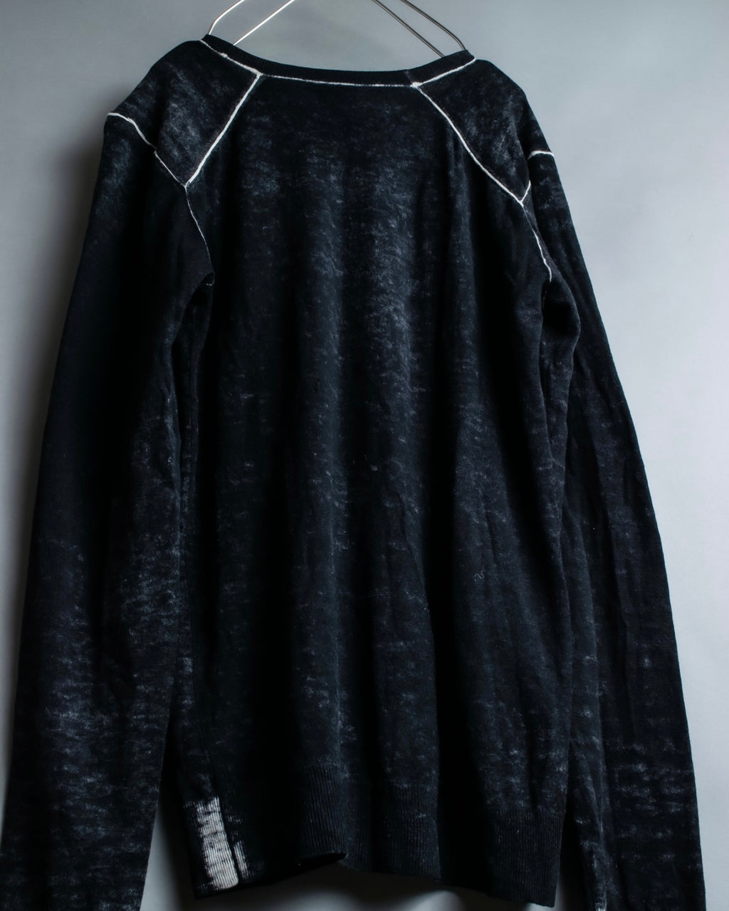 "Galliano" White noise knit